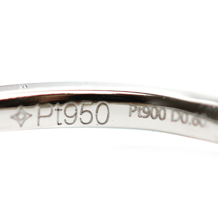 GSTV Pt950プラチナ Pt900プラチナ リング・指輪 ダイヤモンド0.60ct 8.5号 1.5g レディース【中古】
