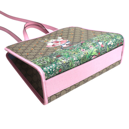 GUCCI グッチ ヒグチ ユウコ チルドレンズトート 2Wayショルダーバッグ ベージュ/ピンク 630542 レディース【中古】【美品】