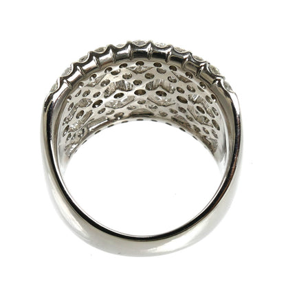 Pt900プラチナ リング・指輪 ダイヤモンド2.00ct 13号 14.2g 幅広 レディース【中古】【美品】