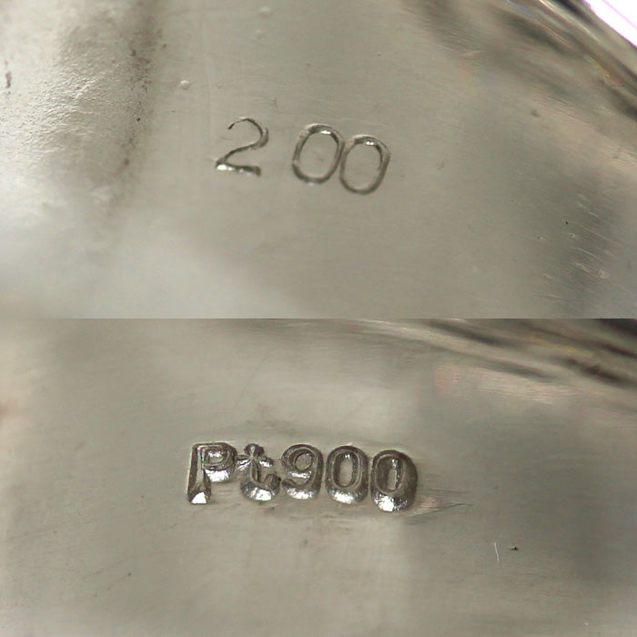 Pt900プラチナ リング・指輪 ダイヤモンド2.00ct 13号 14.2g 幅広 レディース【中古】【美品】