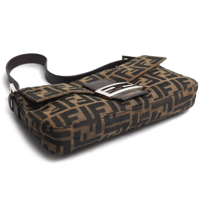 FENDI フェンディ ズッカ バゲット ショルダーバッグ ブラウン 26424 レディース【中古】