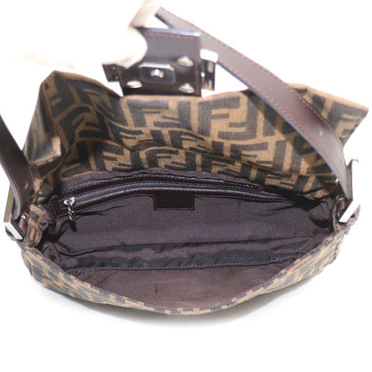 FENDI フェンディ ズッカ バゲット ショルダーバッグ ブラウン 26424 レディース【中古】
