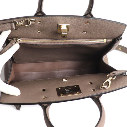 Salvatore Ferragamo サルヴァトーレフェラガモ スタジオ スモール 2Wayショルダーバッグ グレージュ FZ-21 H159 レディース【中古】