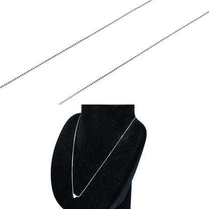 Pt900プラチナ Pt850プラチナ ネックレス ダイヤモンド0.29ct ルビー 2.3g 40cm レディース【中古】