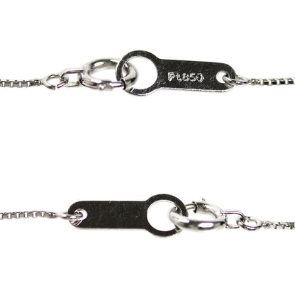 Pt900プラチナ Pt850プラチナ ネックレス ダイヤモンド0.29ct ルビー 2.3g 40cm レディース【中古】
