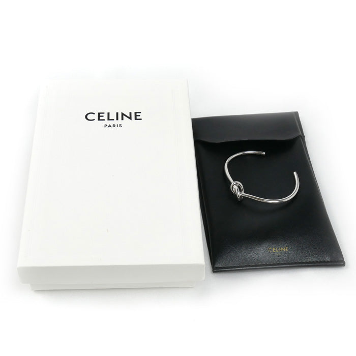 CELINE セリーヌ 真鍮 ノット エクストラシン バングル 46P466BRA.36SI 
C2 レディース【中古】