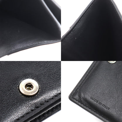 CELINE セリーヌ トリオンフ コンパクトウォレット 二つ折り財布 ブラック 10E493FQC.38SI エンボス ユニセックス【中古】