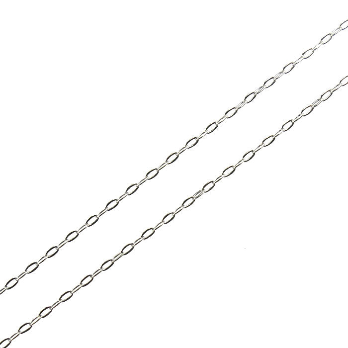 Pt900プラチナ ネックレス 小豆 0.8g ～45cm フリーチェーン レディース【中古】