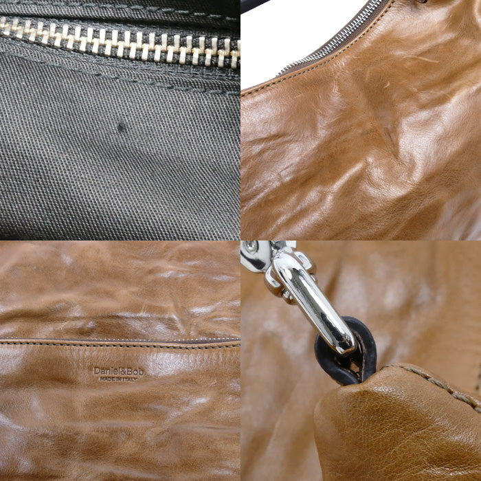 Daniel & Bob ジャスミン スリム 45 ローディー 2Wayショルダーバッグ キャメル DAB-U534-45-36 ユニセックス【中古】【美品】