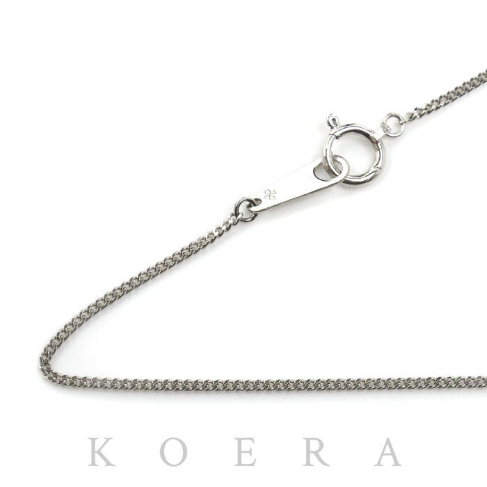 Pt850プラチナ ネックレス 喜平2面カット 2.9g 40cm レディース【中古】