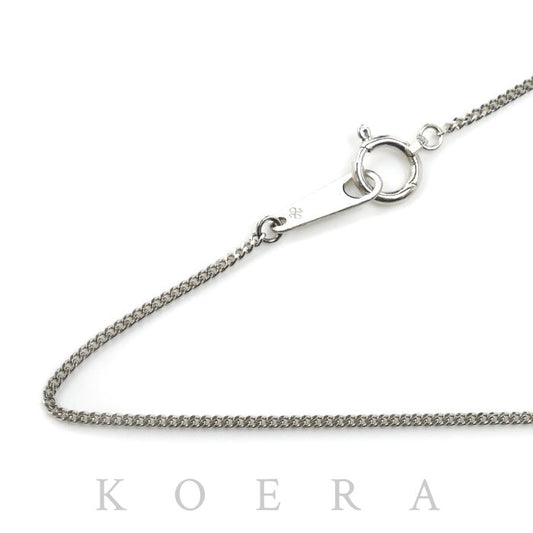 Pt850プラチナ ネックレス 喜平2面カット 2.9g 40cm レディース【中古】