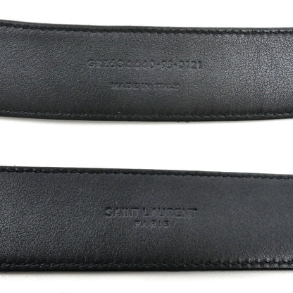 SAINT LAURENT サンローラン カサンドラ ベルト ブラック 634440BOO0U1000 メンズ【中古】