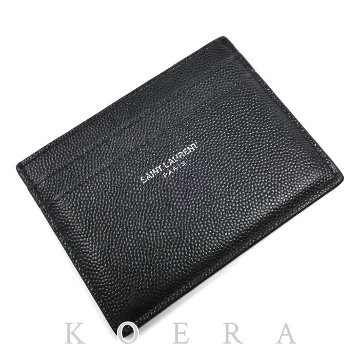 SAINT LAURENT サンローラン クラシック サンローラン カードケース ブラック 375946BTY0N1000 ユニセックス【中古】