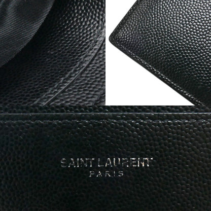 SAINT LAURENT サンローラン クラシック サンローラン カードケース ブラック 375946BTY0N1000 ユニセックス【中古】