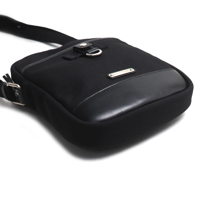 SAINT LAURENT サンローラン リビングトン ショルダーバッグ ブラック 482777 メンズ【中古】