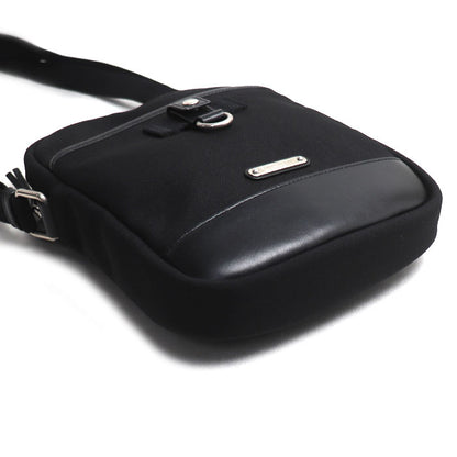 SAINT LAURENT サンローラン リビングトン ショルダーバッグ ブラック 482777 メンズ【中古】
