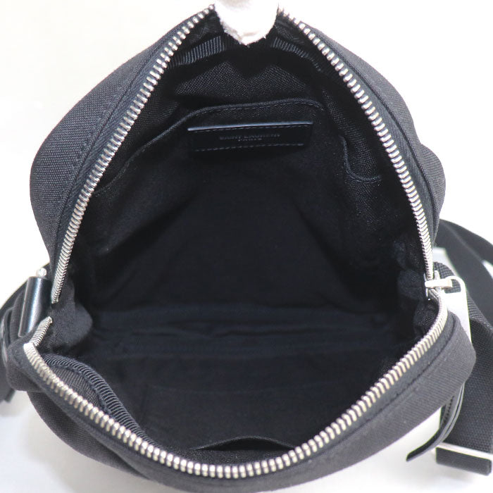 SAINT LAURENT サンローラン リビングトン ショルダーバッグ ブラック 482777 メンズ【中古】