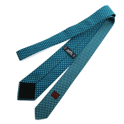 HERMES エルメス H NEDOR TWILLBI ネクタイ グリーン 339352T メンズ【中古】