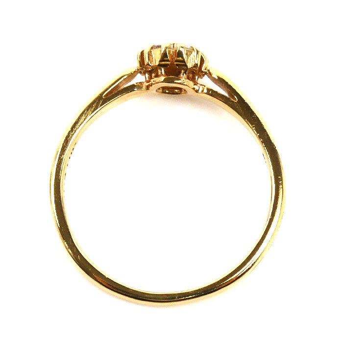 JILLSTUART ジルスチュアート K10YG イエローゴールド リング・指輪 ダイヤモンド 8号 1.1g レディース【中古】