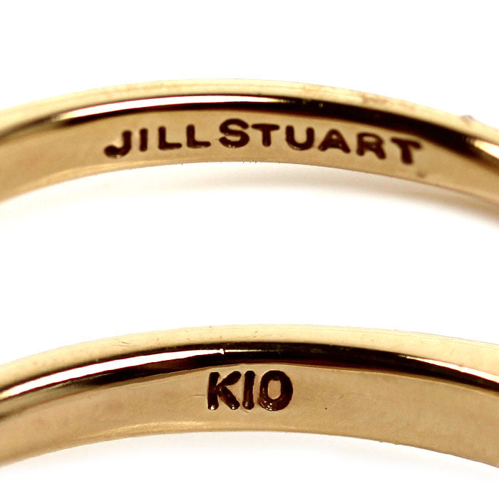 JILLSTUART ジルスチュアート K10YG イエローゴールド リング・指輪 ダイヤモンド 8号 1.1g レディース【中古】