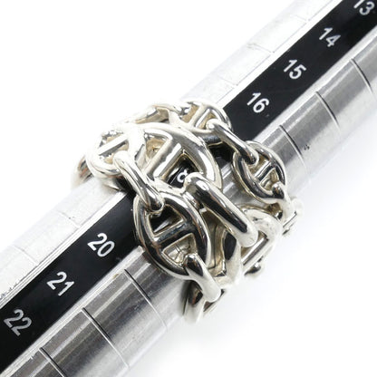 HERMES エルメス シルバー925 シェーヌダンクル アンシェネGM リング・指輪 H109506B 00058 18号 58 14.9g メンズ【中古】