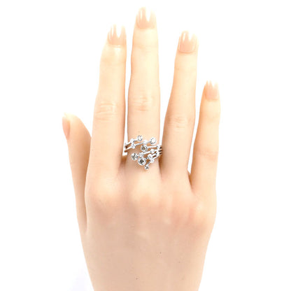 カシケイ K18WG ホワイトゴールド ベゼル リング・指輪 ダイヤモンド0.50ct/0.23ct 12号 6.3g レディース【中古】【美品】