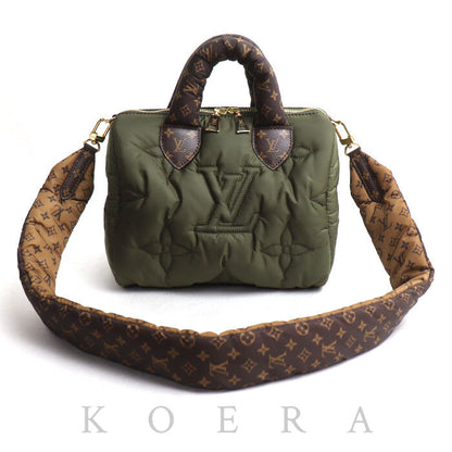 LOUIS VUITTON ルイ・ヴィトン LVピロー スピーディ バンドリエール25 ハンドバッグ カーキ M59009 IC レディース【中古】【美品】