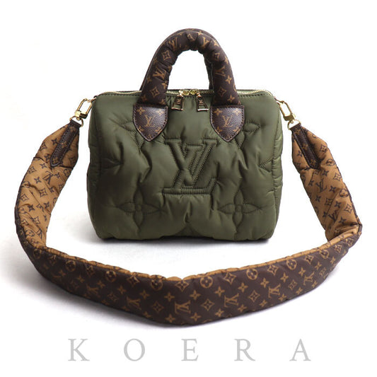 LOUIS VUITTON ルイ・ヴィトン LVピロー スピーディ バンドリエール25 ハンドバッグ カーキ M59009 IC レディース【中古】【美品】