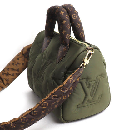 LOUIS VUITTON ルイ・ヴィトン LVピロー スピーディ バンドリエール25 ハンドバッグ カーキ M59009 IC レディース【中古】【美品】