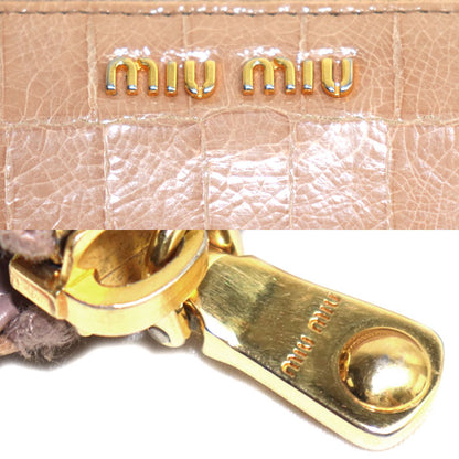 MIUMIU ミュウミュウ L字ファスナー 長財布 ベージュ レディース【中古】