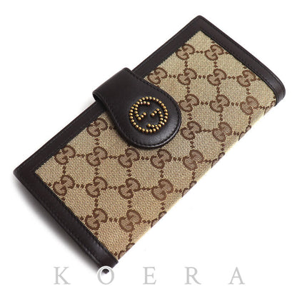 GUCCI グッチ インターロッキングG 長財布 ベージュ 269970 レディース【中古】