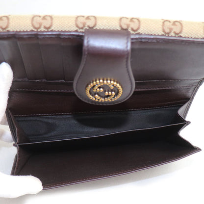 GUCCI グッチ インターロッキングG 長財布 ベージュ 269970 レディース【中古】