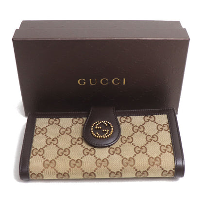 GUCCI グッチ インターロッキングG 長財布 ベージュ 269970 レディース【中古】