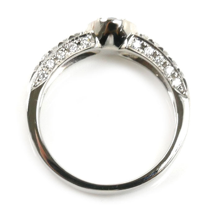Pt900プラチナ リング・指輪 アレキサンドライト0.48ct ダイヤモンド0.35ct 14号 6.9g レディース【中古】