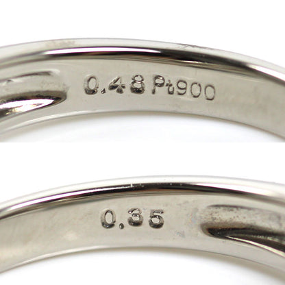 Pt900プラチナ リング・指輪 アレキサンドライト0.48ct ダイヤモンド0.35ct 14号 6.9g レディース【中古】