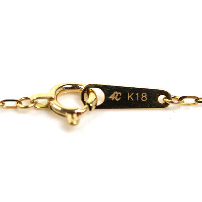 4℃ ヨンドシー K18YG イエローゴールド ネックレス 112531122001 1.1g 42cm レディース【中古】【美品】