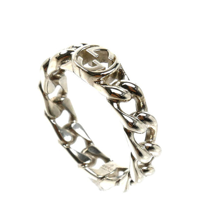 GUCCI グッチ シルバー925 インターロッキングG リング・指輪 843972 J8400 0818 18.5号 4.9g メンズ【中古】