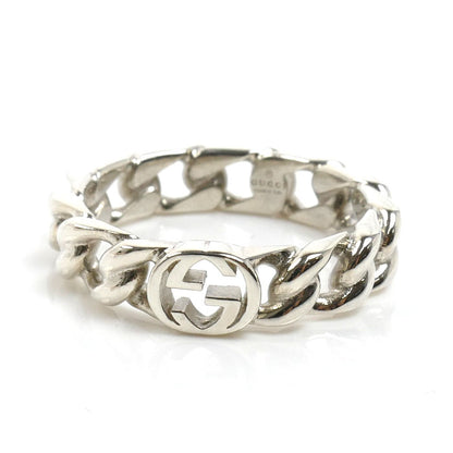 GUCCI グッチ シルバー925 インターロッキングG リング・指輪 843972 J8400 0818 18.5号 4.9g メンズ【中古】