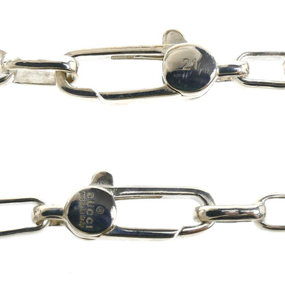 GUCCI グッチ シルバー925 インターロッキングG ブレスレット 295711 
21 12.4g メンズ【中古】