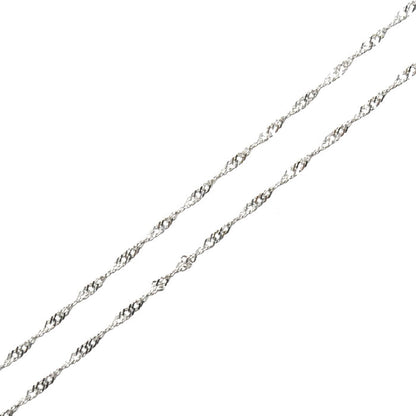 Pt850プラチナ ネックレス スクリュー 0.8g 40cm レディース【中古】