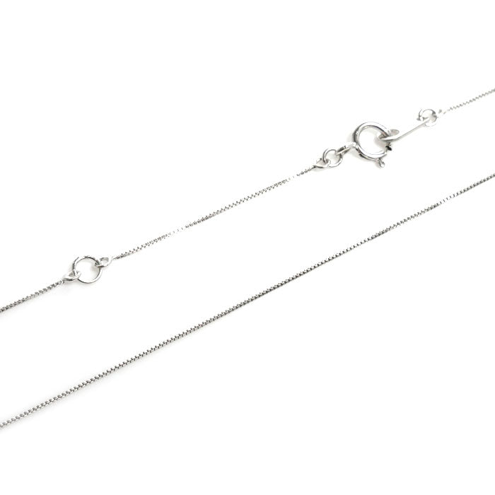 K18WG ホワイトゴールド ネックレス ダイヤモンド0.10ct 1.3g 40cm フラワーモチーフ レディース【中古】
