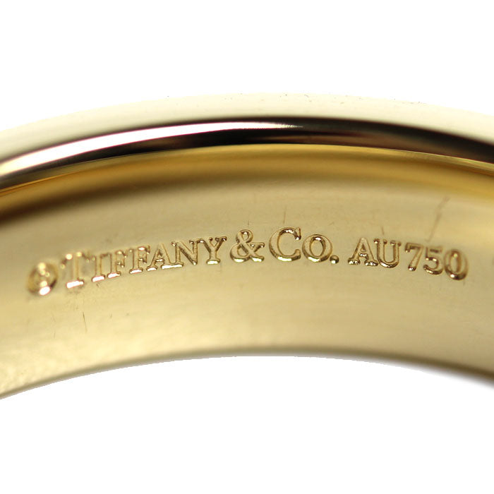 TIFFANY&Co. ティファニー K18YG イエローゴールド T TWO ワイド リング・指輪 19.5号 10.7g メンズ【中古】
