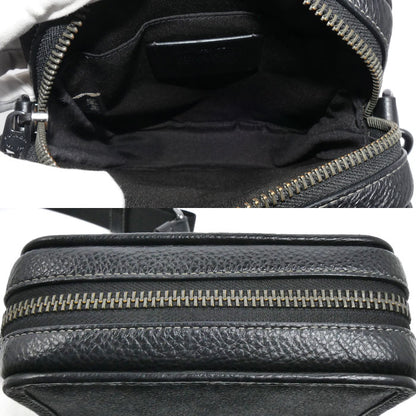 COACH コーチ シグネチャー サリバン クロスボディ ショルダーバッグ チャコール/ブラック CC009 QBMI5 メンズ【中古】【美品】