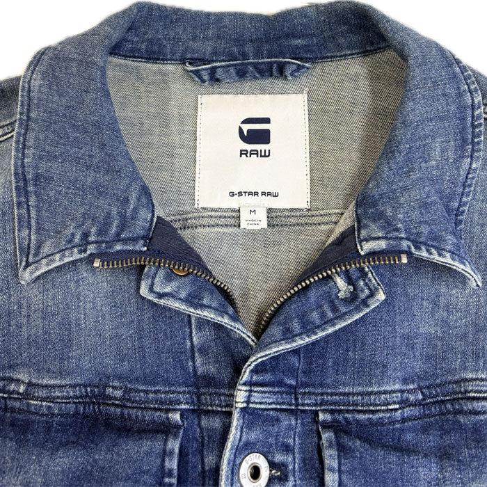 G-STAR ジースター デニムジャケット ブルー D14766 M VODAN-R DC 3D SLIM JACKET メンズ【中古】