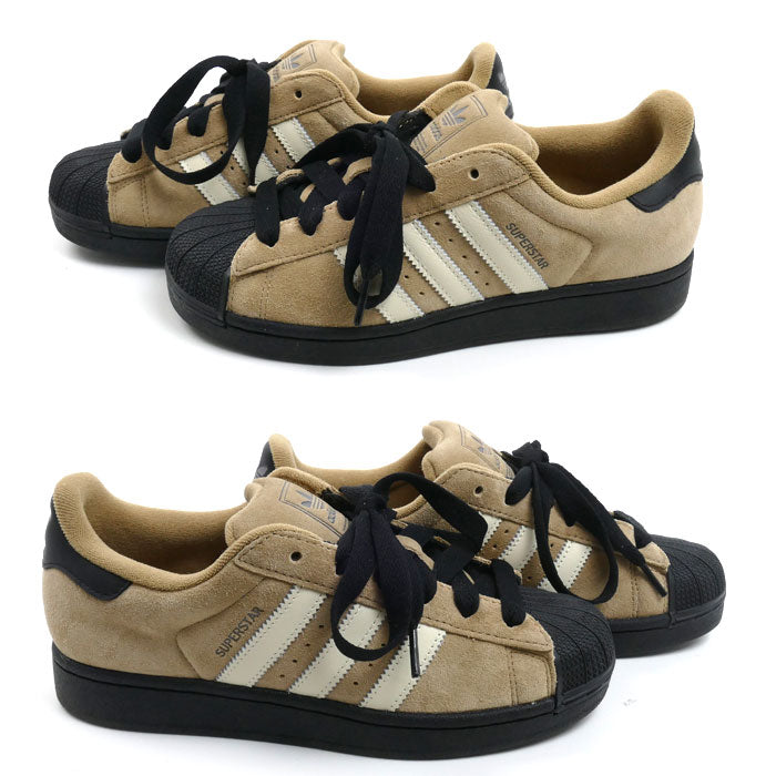 adidas アディダス スーパースターII スニーカー Brown / Cream White / Core Black JQ3221 24.5ｃｍ ユニセックス【中古】【美品】
