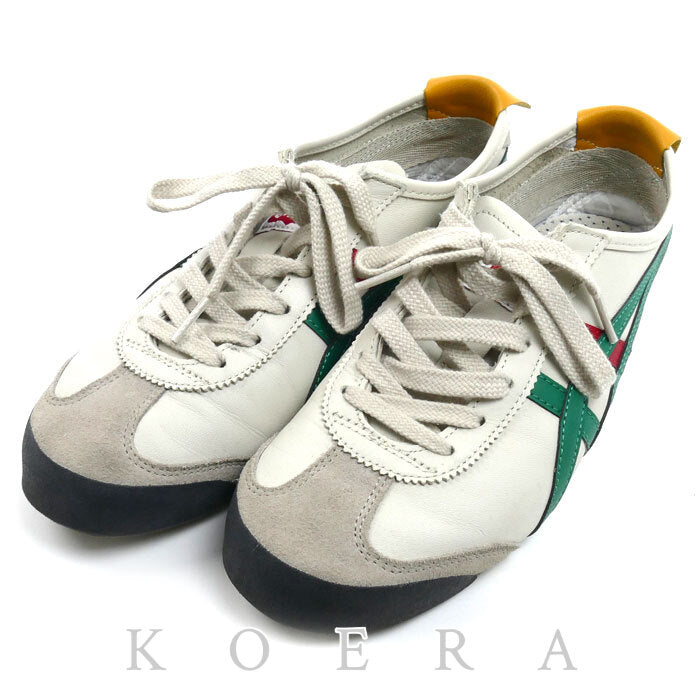 ONITSUKA TIGER オニツカタイガー メキシコ66 スニーカー BIRCH/GREEN 1183C102 25cm メンズ【中古】