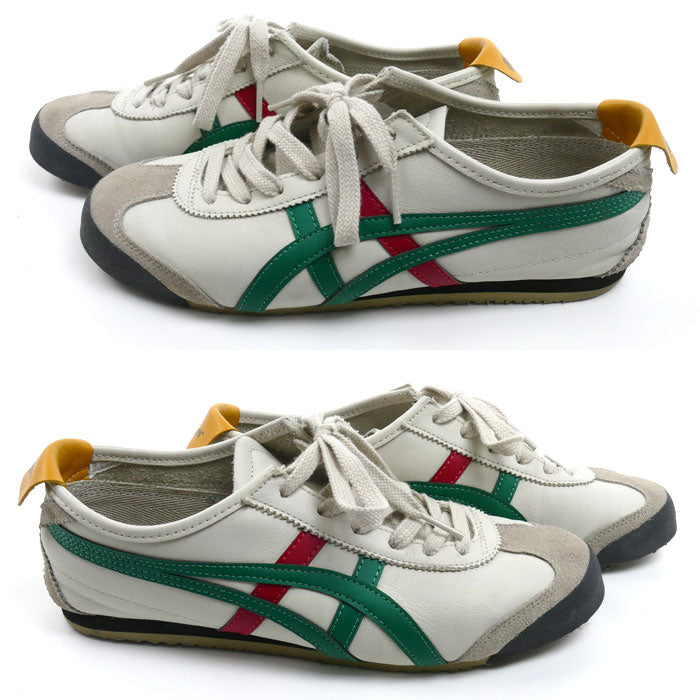 ONITSUKA TIGER オニツカタイガー メキシコ66 スニーカー BIRCH/GREEN 1183C102 25cm メンズ【中古】