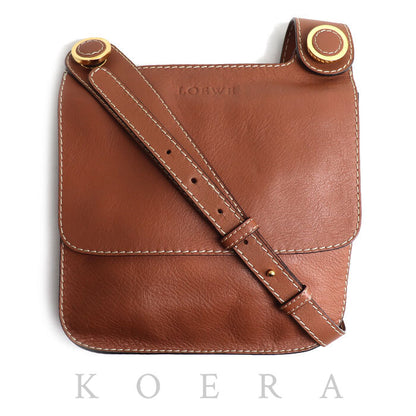 LOEWE ロエベ ショルダーバッグ ブラウン レディース【中古】