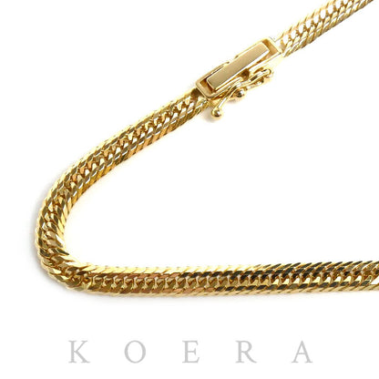 K18YG イエローゴールド ネックレス 喜平12面トリプルカット 14.2g 50cm ユニセックス【中古】