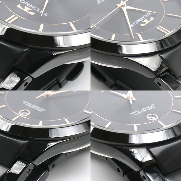TECHNOS テクノス 腕時計 電池式 ブラック T9C14BB メンズ【中古】